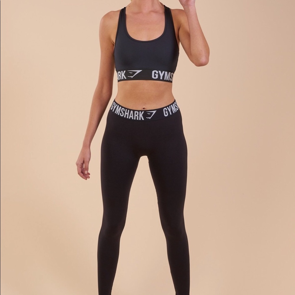 Gymshark Fit Leggings in Black and Purple